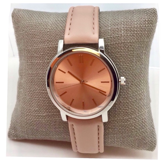 Pink Faux Leather Band Watch (NWOT) - Picture 3 of 7